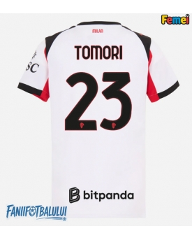 AC Milan Fikayo Tomori #23 Tricou Fotbal Replică 2025-26 Femei Deplasare